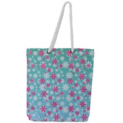 Background Frozen Fever Full Print Rope Handle Tote (large) by HermanTelo