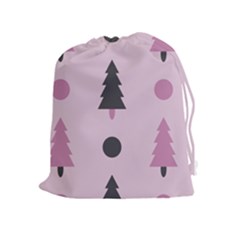 Christmas Tree Fir Den Drawstring Pouch (xl) by HermanTelo