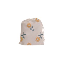 Flowers Continuous Pattern Nature Drawstring Pouch (xs) by HermanTelo