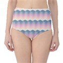 Seamless Pattern Background Block Pink Classic High-Waist Bikini Bottoms View1