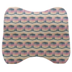 Seamless Pattern Background Cube Velour Head Support Cushion by HermanTelo