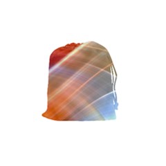 Wave Background Pattern Abstract Drawstring Pouch (small) by HermanTelo