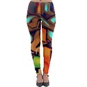 Graffiti Mural Street Art Wall Art Lightweight Velour Leggings View1