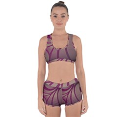 Background Abstract Digital Racerback Boyleg Bikini Set by Pakrebo