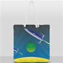 Rocket Spaceship Space Full Print Rope Handle Tote (Large) View2