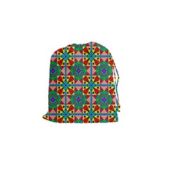 Seamless Pattern Tile Tileable Drawstring Pouch (small) by Pakrebo