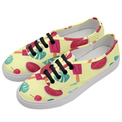 Watermelon Leaves Strawberry Women s Classic Low Top Sneakers by Pakrebo