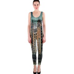 Architecture City Building Travel One Piece Catsuit by Pakrebo