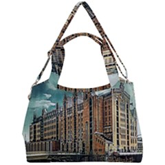 Architecture City Building Travel Double Compartment Shoulder Bag by Pakrebo