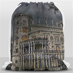 Castle Mansion Architecture House Drawstring Bag (large) by Pakrebo