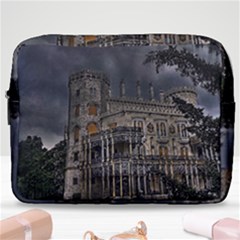 Castle Mansion Architecture House Make Up Pouch (large) by Pakrebo