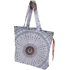 Cami Texture Pattern Architecture Drawstring Tote Bag by Pakrebo