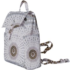 Cami Texture Pattern Architecture Buckle Everyday Backpack by Pakrebo