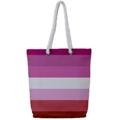 Lesbian Pride Flag Full Print Rope Handle Tote (small) by lgbtnation
