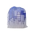 City Architecture Building Skyline Drawstring Pouch (Large) View2