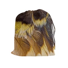 Wing Feather Bird Animal World Drawstring Pouch (xl) by Pakrebo