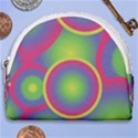 Background Colourful Circles Horseshoe Style Canvas Pouch View1