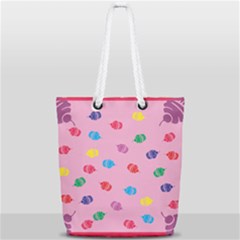 Cupcakes Food Dessert Celebration Full Print Rope Handle Tote (small) by HermanTelo