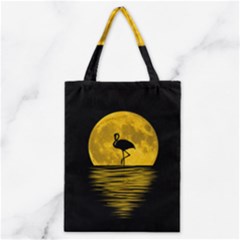 Moon Reflection Flamenco Animal Classic Tote Bag by HermanTelo