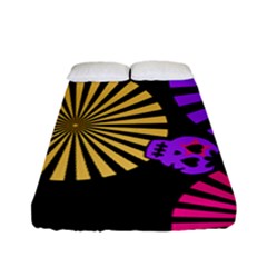 Seamless Halloween Day Dead Fitted Sheet (full/ Double Size) by HermanTelo