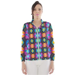 Squares Spheres Backgrounds Texture Women s Windbreaker by HermanTelo
