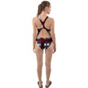 Abstract Color Background Form Cut-Out Back One Piece Swimsuit View2