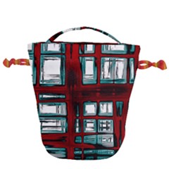 Abstract Color Background Form Drawstring Bucket Bag by HermanTelo