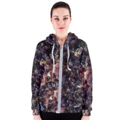 Amethyst Women s Zipper Hoodie by WensdaiAmbrose