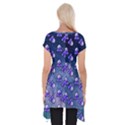 Kawaii Space Rocket Pattern Short Sleeve Side Drop Tunic View2