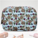 Cracked Doll Pattern Blue Make Up Pouch (Small) View1