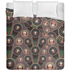 Abstract Pattern Green Duvet Cover Double Side (california King Size) by HermanTelo