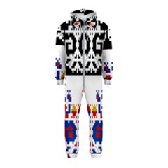 Folk Art Fabric Hooded Jumpsuit (kids) by HermanTelo