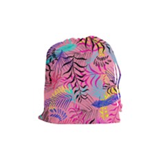 Illustration Reason Leaves Drawstring Pouch (medium) by HermanTelo