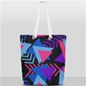 Memphis Pattern Geometric Abstract Full Print Rope Handle Tote (Small) View2