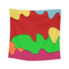 Liquid Forms Water Background Square Tapestry (small) by HermanTelo