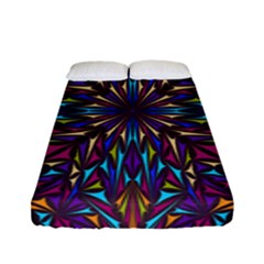 Kaleidoscope Triangle Curved Fitted Sheet (full/ Double Size) by HermanTelo