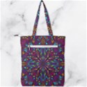 Kaleidoscope Triangle Curved Double Zip Up Tote Bag View2