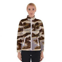 Mountains Ocean Clouds Winter Jacket by HermanTelo