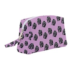 Girl Face Lilac Wristlet Pouch Bag (medium) by snowwhitegirl