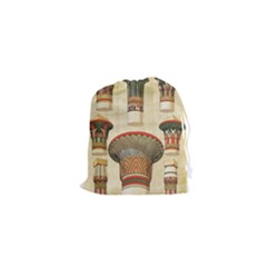 Egyptian Architecture Column Drawstring Pouch (xs) by Sapixe