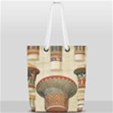 Egyptian Architecture Column Full Print Rope Handle Tote (Small) View1