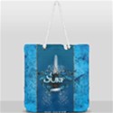 Sport, Surfboard With Water Drops Full Print Rope Handle Tote (Large) View2