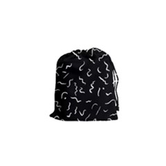 Scribbles Lines Painting Drawstring Pouch (xs) by HermanTelo