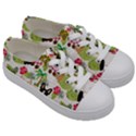 Corgis Hula Pattern Kids  Low Top Canvas Sneakers View3