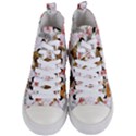 Corgis Corgi Pattern Women s Mid-Top Canvas Sneakers View1