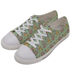 Hamster Pattern Women s Low Top Canvas Sneakers by Sapixe