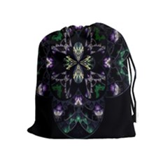 Fractal Fractal Art Texture Drawstring Pouch (xl) by Sapixe
