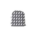 Pattern Monochrome Repeat Drawstring Pouch (XS) View2