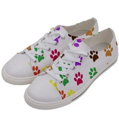 Pawprints Paw Prints Paw Animal Women s Low Top Canvas Sneakers by Sapixe