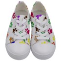 Pawprints Paw Prints Paw Animal Kids  Low Top Canvas Sneakers View1